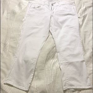 White AE flare capris